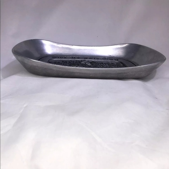 3/$15 Wilton Pewter platter our daily bread tray vintage - Picture 4 of 8